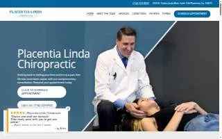 Placentia Linda Chiropractic website