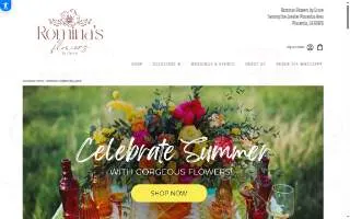 Rominas Flowers by Grace of Placentia website