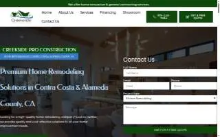 Creekside Pro Construction website