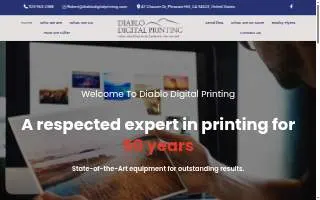 Diablo Digital Printing website