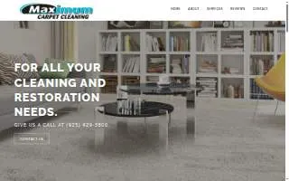Maximum Carpet Cleaning website
