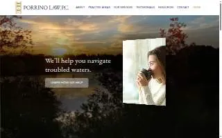 Porrino Law, PC website