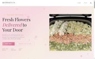 Between Us Bouquets website