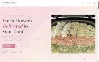 Between Us Bouquets website