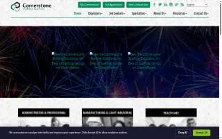 Cornerstone Staffing Solutions, Inc. of Pleasanton website