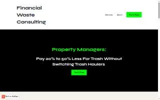 Financial Waste Consulting website