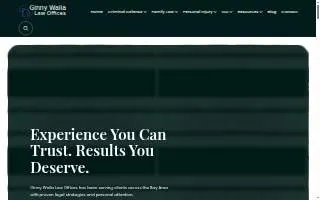 Ginny Walia Law Offices website