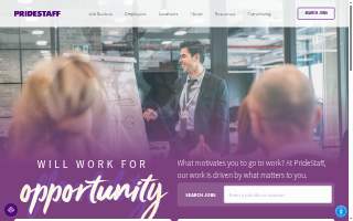 PrideStaff website