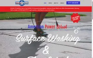 American Power Wash website
