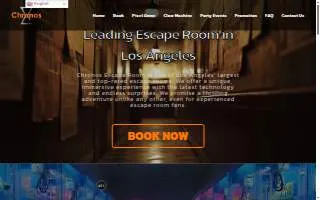 Chronos Escape Room of Pomona website