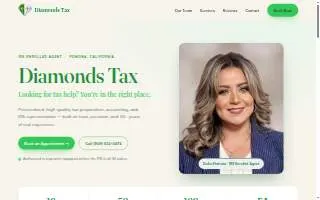Diamonds Tax website