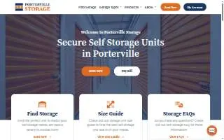 Porterville Storage website