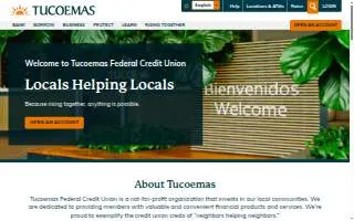 Tucoemas Federal Credit Union of Porterville website