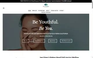 Be Youthful Aesthetics Weight Management website