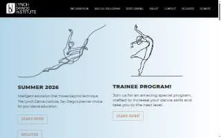 Lynch Dance Institute website