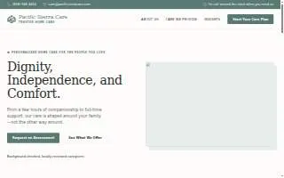 Pacific Sierra Care website