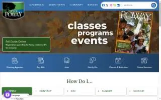 Poway Building Inspections website