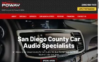 Poway Car Audio, Window Tinting & Marine website