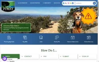 Poway DMV website