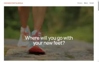 Seaside Foot and Ankle website