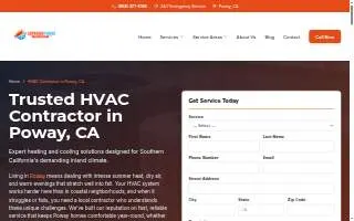 Superior Poway HVAC Repair website