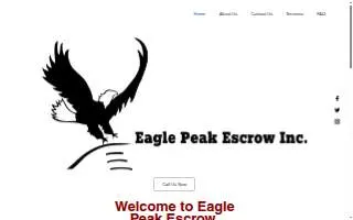 Eagle Peak Escrow Services Inc website