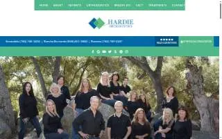 Hardie Orthodontics Ramona website