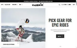 Clark's Snow Sports Rancho Cordova website