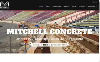 Mitchell Concrete of Rancho Cordova website