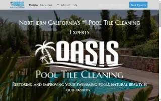 Oasis Pool Tile Cleaning website