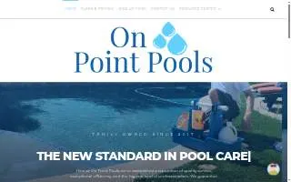 On Point Pools website