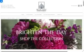 Blue Leaf Studio Florist website