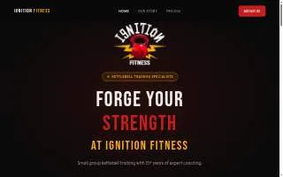 Ignition Fitness website
