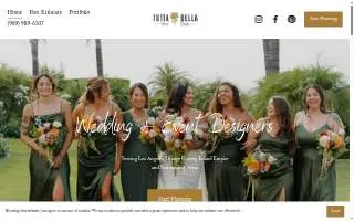 Tutta Bella Florist website