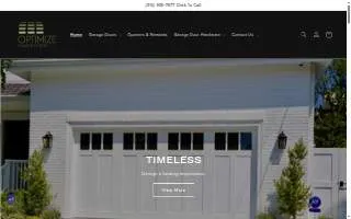Optimize Garage Door website