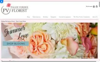Palos Verdes Florist website