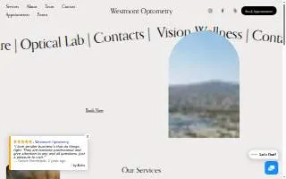 Westmont Optometry of Rancho Palos Verdes website