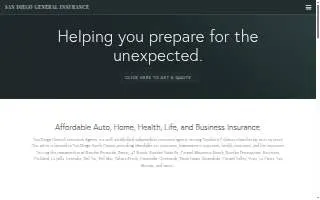 San Diego General Insurance Agency, Inc. of Rancho San Diego website