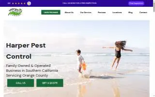 Harper Pest Control website