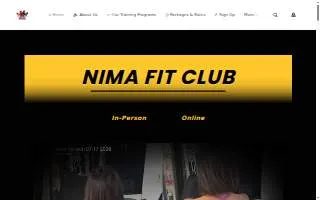 Nima Fit Club (Nima’s Personal Training & Private Gym) website