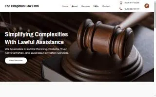 The Chapman Law Firm website