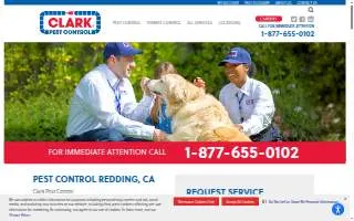 Clark Pest Control of Redding website