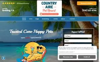 Country Aire Pet Resort website
