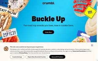 Crumbl – Cookies & Desserts website