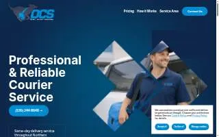 Davis Courier Services website