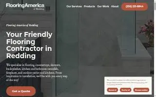 Flooring America of Redding website