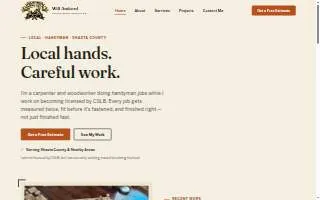 Handyman of Redding website
