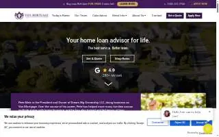 Von Mortgage website