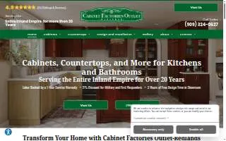 Cabinet Factories Outlet-Redlands website