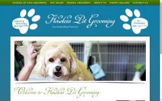 Flawless Pet Grooming website